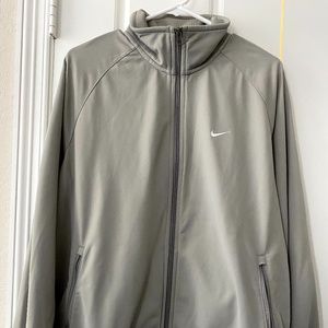 Nike Gray Athletic Jacket Zip Up - L